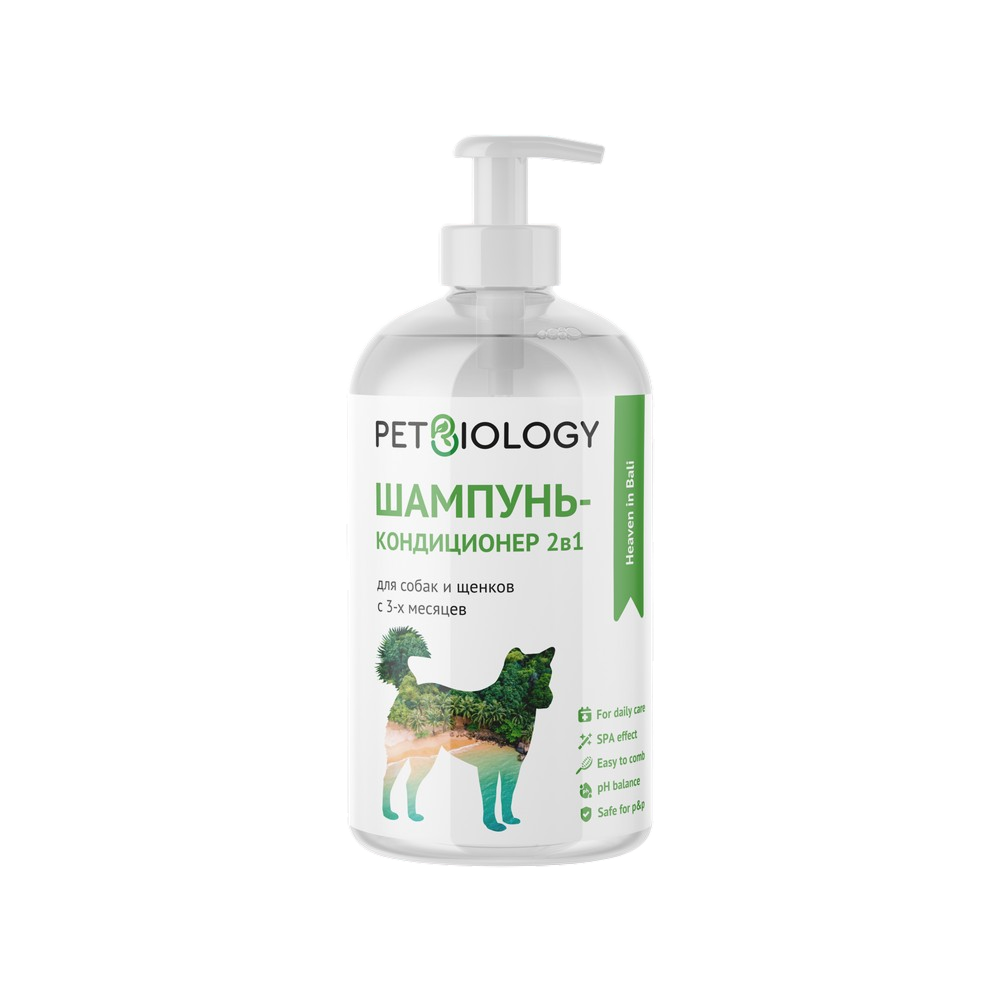 Шампунь и кондиционер 2в1 PETBIOLOGY Шампунь и кондиционер 2в1 PETBIOLOGY